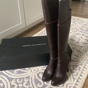 French Connection Cai over-the-knee soft leather boots - size 7 1/2